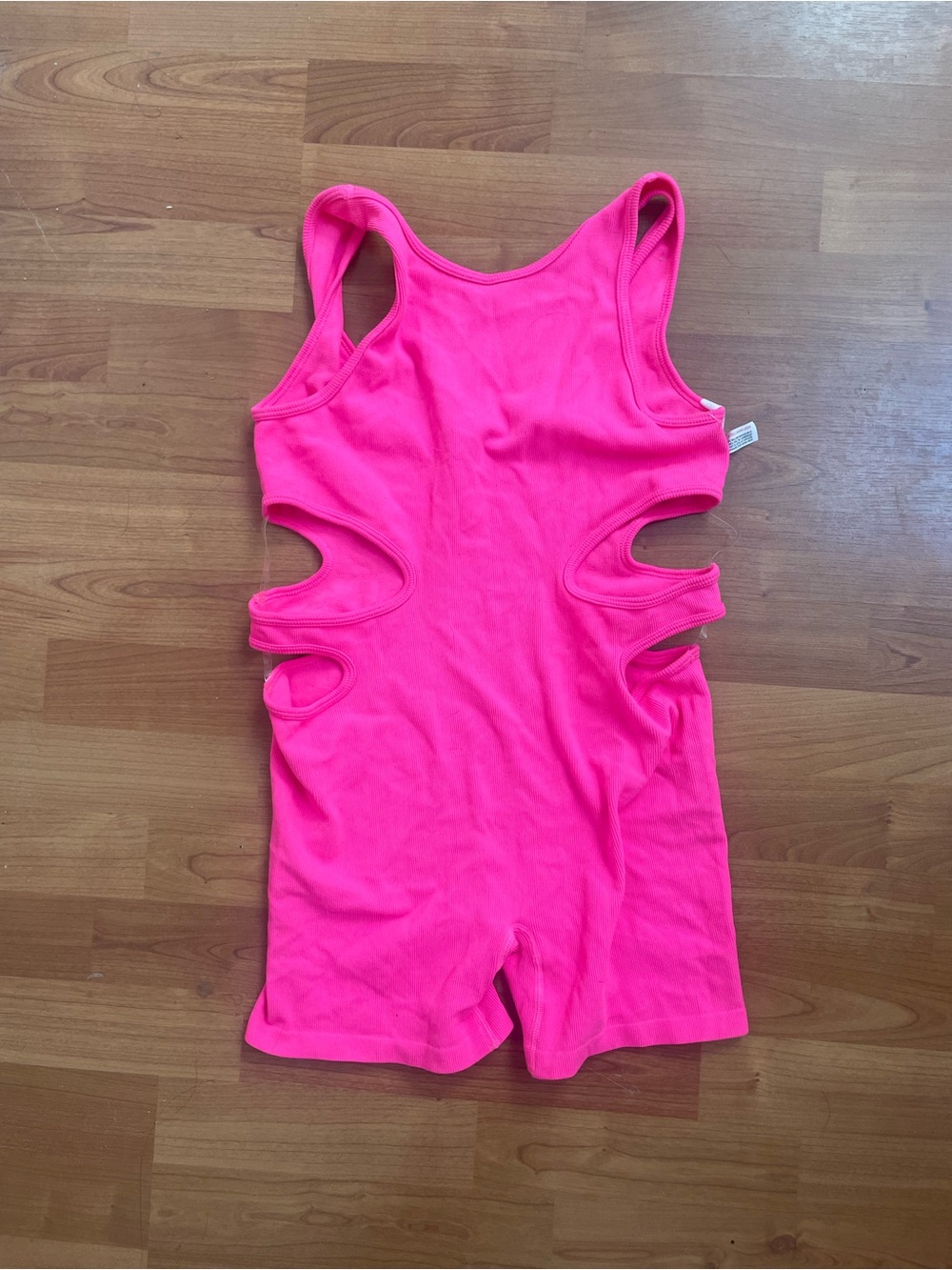 Kids Pink One-Piece Cutout Romper
